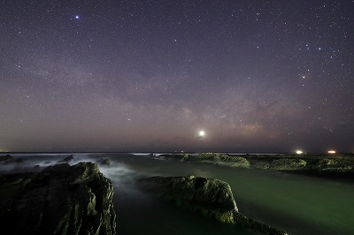 明けの明星と天の川