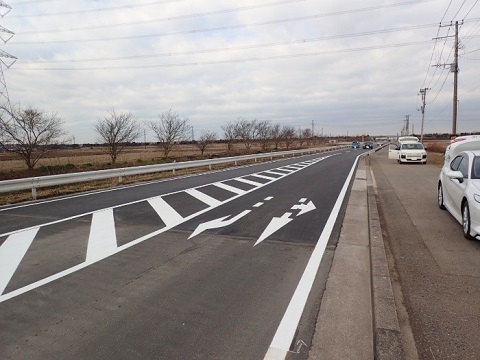 道路改修工事施工後の画像