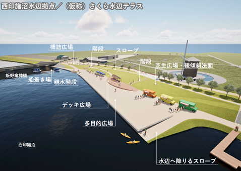 イメージパース(西側から望む)