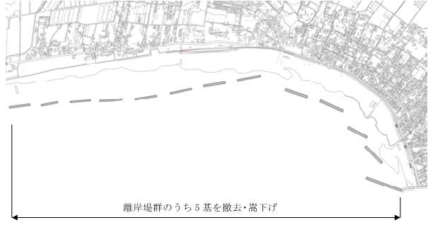 離岸堤平面図