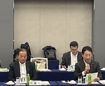 第279回関東甲信越1都9県議会議長会議に出席している瀧田議長と實川副議長の様子