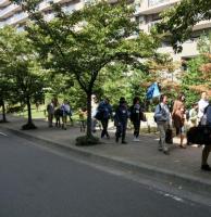 釣り場までの移動の様子