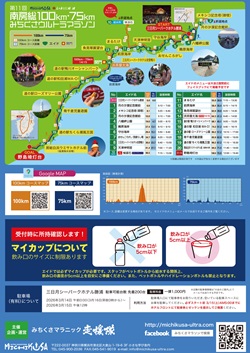 南房総100km・75km みちくさウルトラマラソンのイベントチラシ