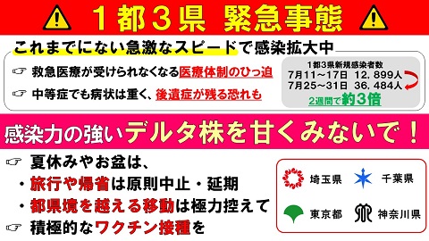 一都三県緊急事態