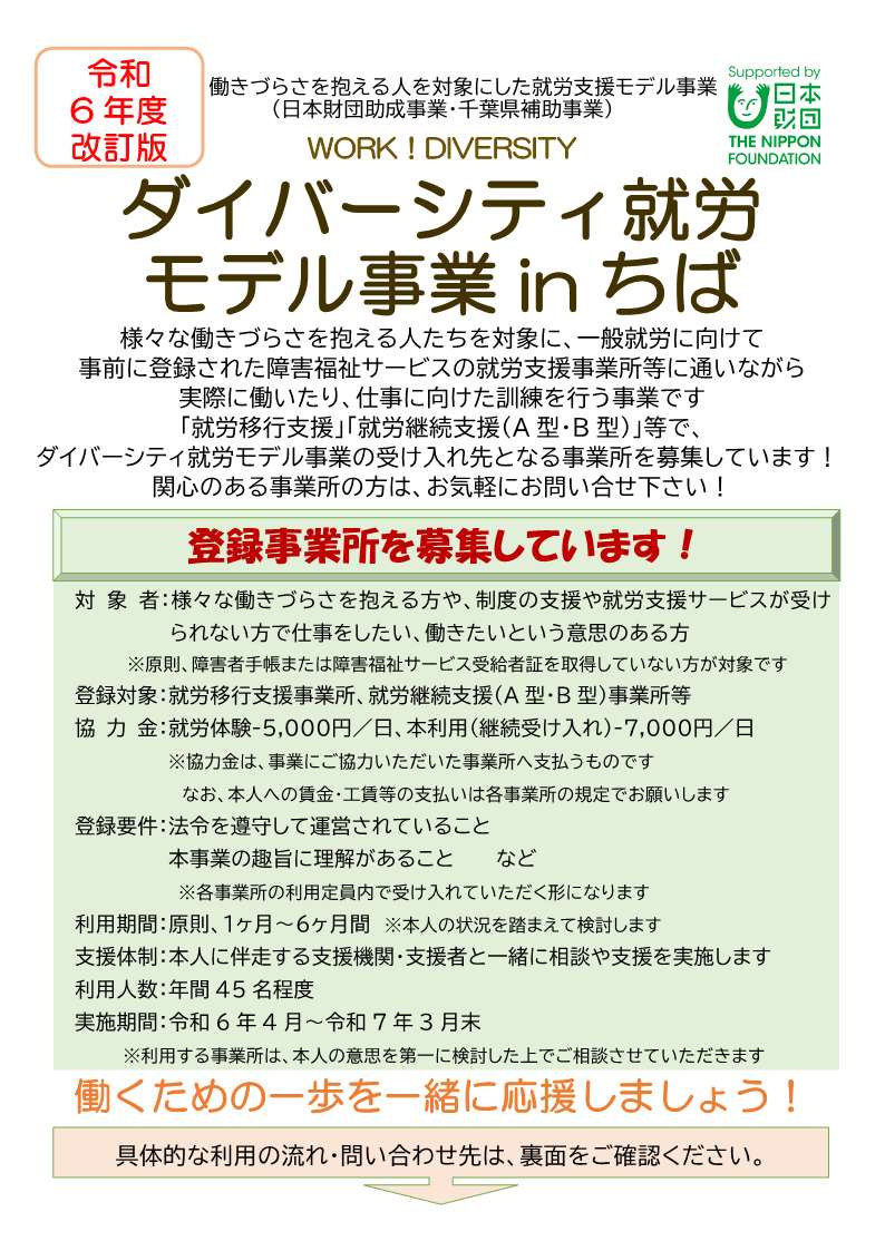 事業者向けチラシ表面