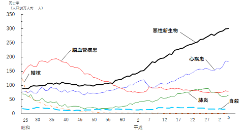 死亡率推移グラフ