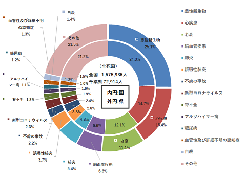 令和５年死因別割合グラフ