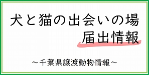 犬と猫の出会いの場の届出情報一覧