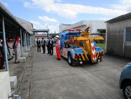 隊員による説明の様子