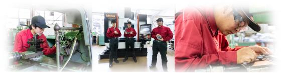 機械技術科の実習風景