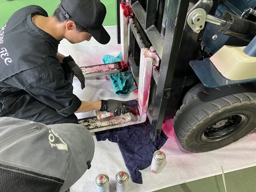 フォーク亀裂点検