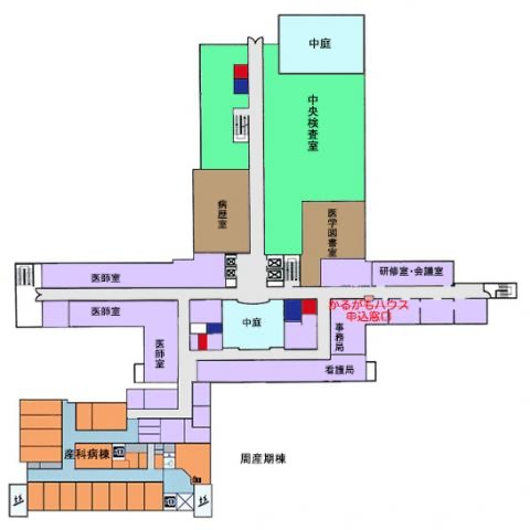 2階の主要設備を記載した案内画像