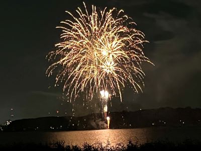 黄色の花火