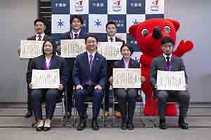 第19回アジア競技大会優勝者への千葉県知事賞表彰式