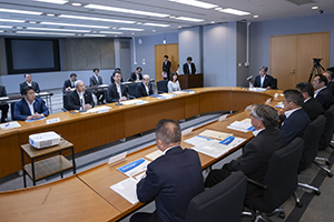 成田空港に関する四者意見交換会の様子