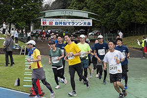 白井梨マラソン大会の様子