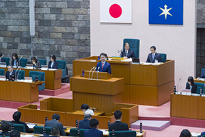 代表質問の様子