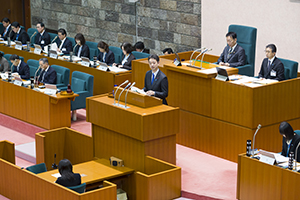 代表質問の様子