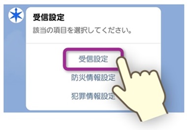 Procedure No.1 of for setting