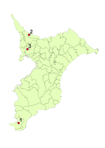 宿泊体験施設所在地図