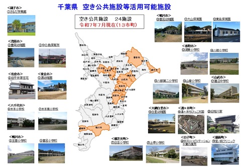 空き公共施設等活用可能施設マップ