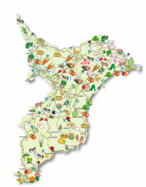 千葉県作物マップ