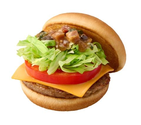 黒アヒージョチーズバーガーの画像