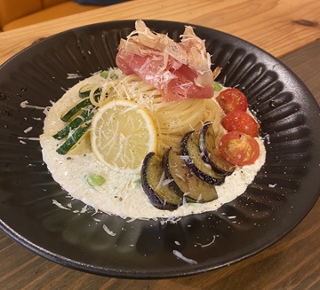 枝豆を使った呉汁のレモンクリームパスタの画像