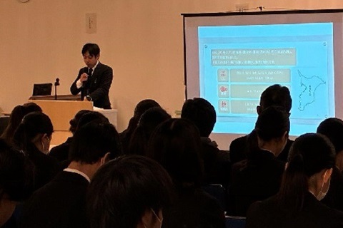長南町による講演