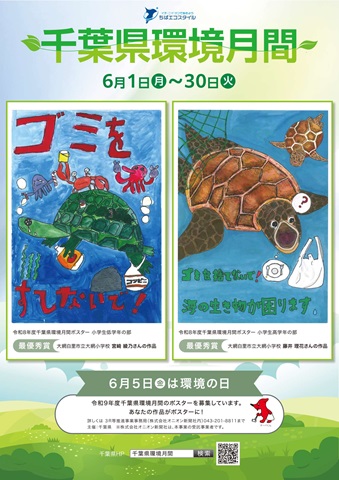環境月間ポスター(小学生の部)の画像