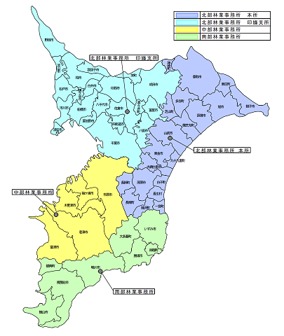 林業事務所管内図