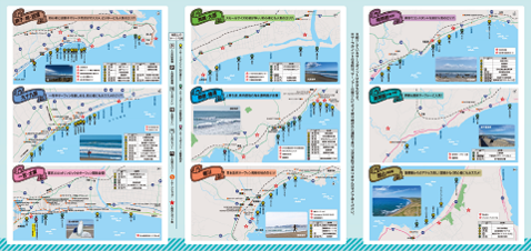 千葉県サーフポイントマップ（中面）の画像
