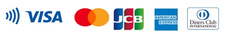 VISA、MasterCard、JCB、AmericanExpress、DinersClubの画像
