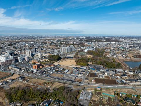 運動公園周辺地区航空写真