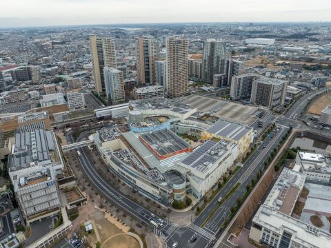 柏北部中央地区航空写真