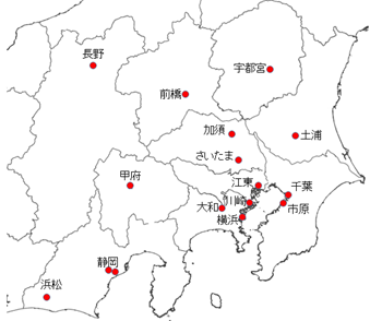 VOC調査地点配置図の画像